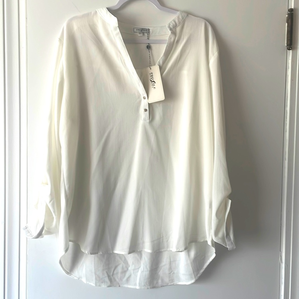 White Casual Blouse